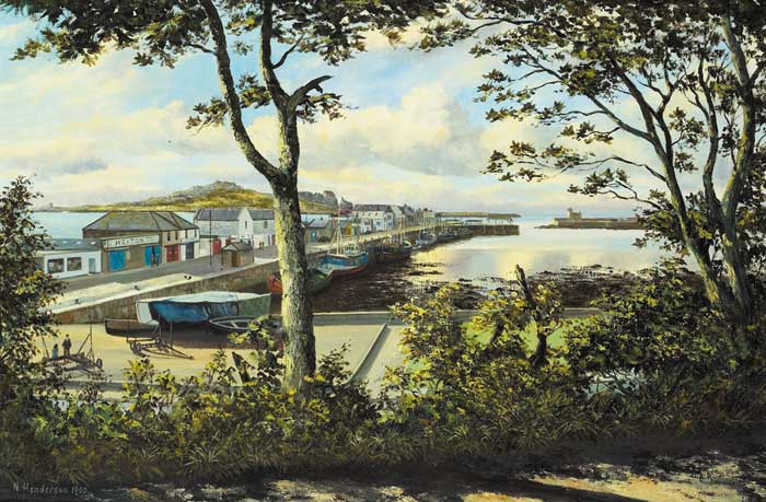 WEST PIER, HOWTH, COUNTY DUBLIN, 1980 by Neville Henderson sold for 800 at Whyte's Auctions