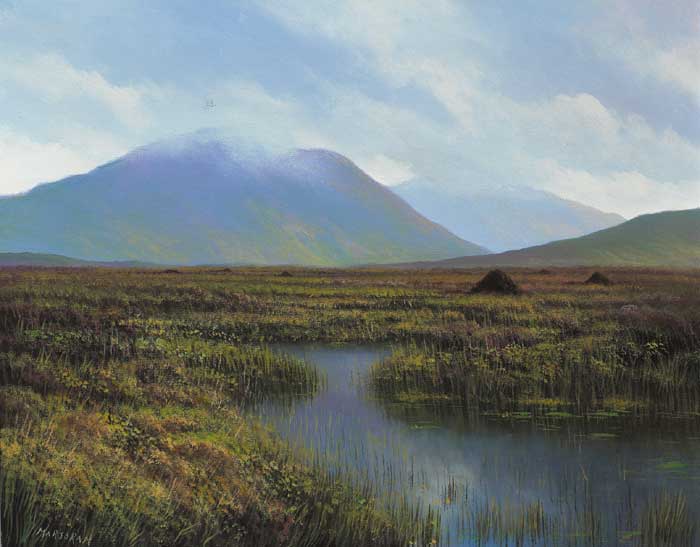 NEAR MAAM VALLEY, CONNEMARA by Gerry Marjoram sold for 950 at Whyte's Auctions