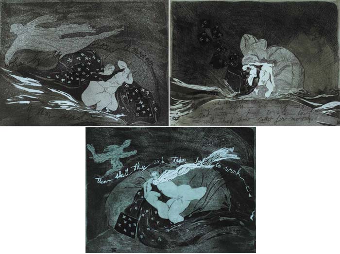 THE APPARITIONS (SET OF THREE), 1980 by Finola Graham sold for 600 at Whyte's Auctions