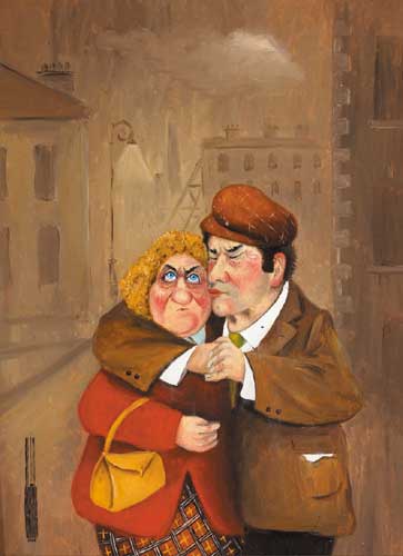 A KISS IS JUST A KISS by John Schwatschke sold for 1,500 at Whyte's Auctions