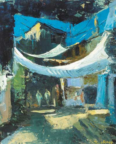 STREET IN SAFED, 1999 by Donald Teskey RHA (b.1956) at Whyte's Auctions