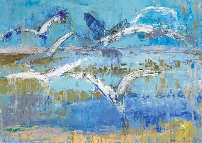 WINGS AND BLUE SEA, 2000 by Anne Donnelly sold for 2,100 at Whyte's Auctions