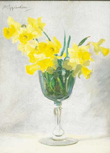 DAFFODILS IN A GLASS by Wycliffe Egginton RI RWS (1875-1951) at Whyte's Auctions