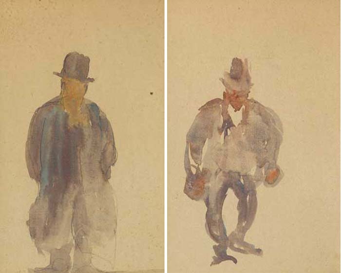 DUBLINERS (A PAIR) by Michael Healy sold for 1,600 at Whyte's Auctions