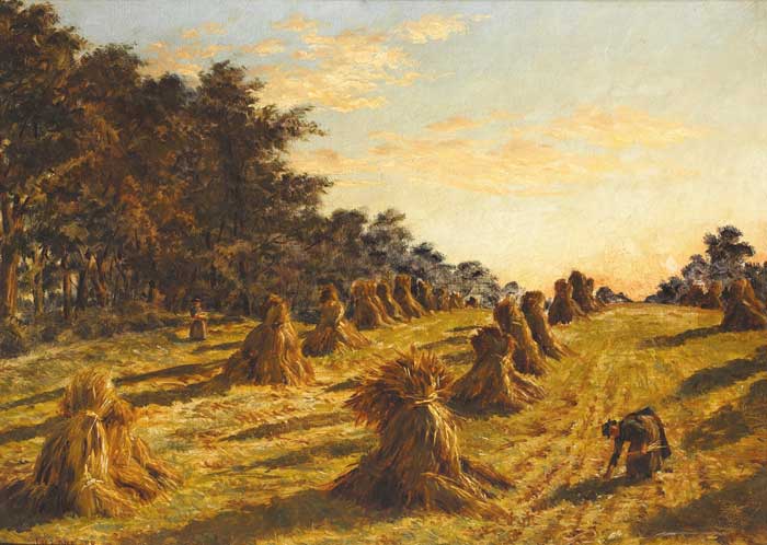 CORN WINNOWING, 1888 by John Quiller Lane sold for 2,200 at Whyte's Auctions