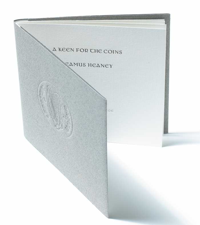 A KEEN FOR THE COINS - limited edition by Seamus Heaney sold for 750 at Whyte's Auctions