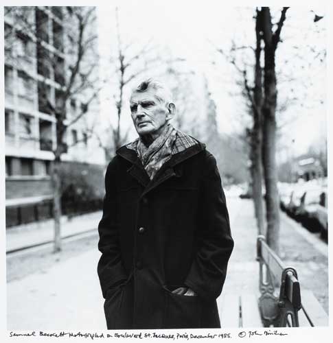 SAMUEL BECKETT, BOULEVARD ST JACQUES, PARIS, DECEMBER 1985 by John Minihan sold for 3,600 at Whyte's Auctions