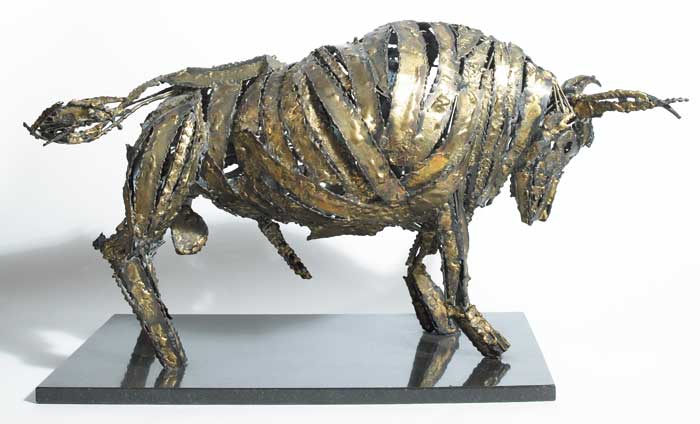 THE CHARGING BULL, 1994 by John Behan RHA (b.1938) at Whyte's Auctions
