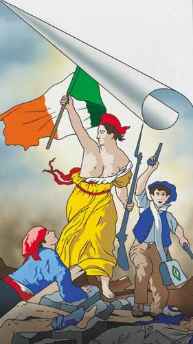 THE STRUGGLE CONTINUES: 1789 FRANCE, 1989 IRELAND by Robert Ballagh sold for 20,000 at Whyte's Auctions