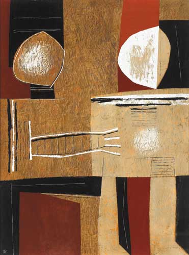 DUET, 1961 by Colin Middleton sold for 20,000 at Whyte's Auctions