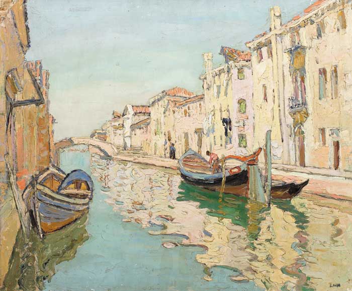A CANAL IN VENICE by Letitia Marion Hamilton RHA (1878-1964) at Whyte's Auctions