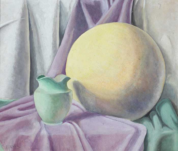 STILL LIFE WITH DRAPERY, 1926 by John Luke sold for 3,700 at Whyte's Auctions