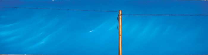BLUE SKY AND TELEGRAPH POLE, 2002 by Edel Campbell sold for 1,400 at Whyte's Auctions