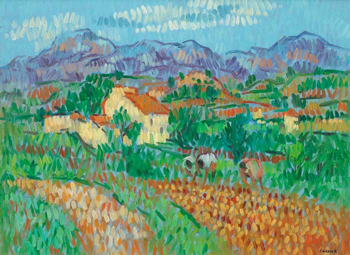 MOUNTAINS IN MALAGA by Desmond Carrick sold for 2,000 at Whyte's Auctions