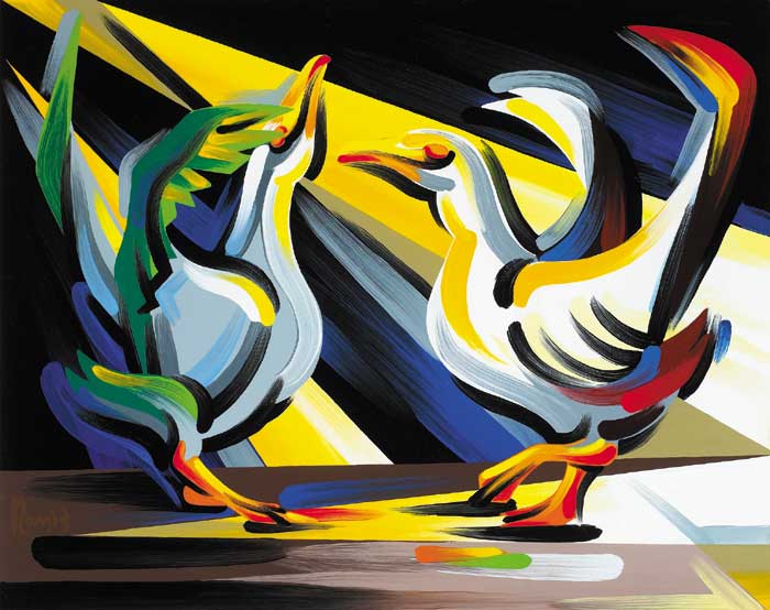 TWO SEAGULLS by Simon P. Meyler sold for 450 at Whyte's Auctions