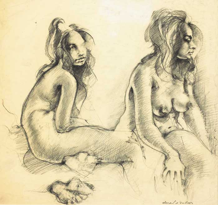 NUDE STUDIES (SET OF THREE) by Donal O'Sullivan sold for 900 at Whyte's Auctions