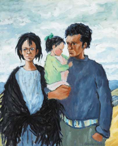 TRAVELLING FAMILY by Bernard Byrne sold for 1,900 at Whyte's Auctions