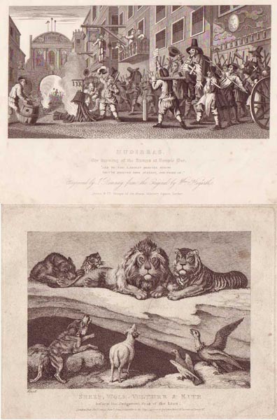 COLLECTION OF PRINTS FROM MARRIAGE-A-LA-MODE AND OTHERS by William Hogarth sold for 200 at Whyte's Auctions