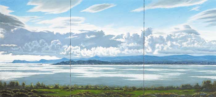 DUBLIN BAY TRIPTYCH by John Kirwan sold for 2,000 at Whyte's Auctions