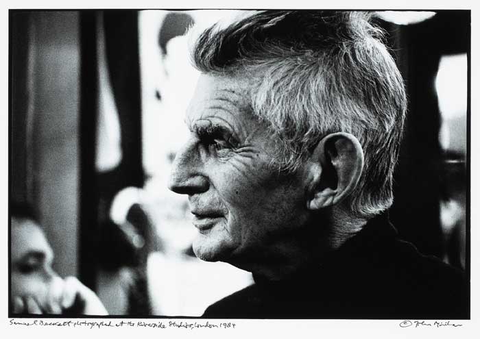 SAMUEL BECKETT PHOTOGRAPHED AT THE RIVERSIDE STUDIOS, LONDON, 1984 by John Minihan sold for 1,700 at Whyte's Auctions