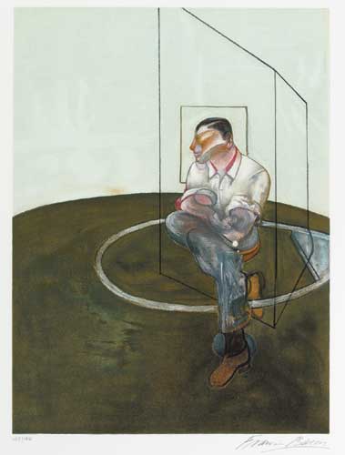 RIGHT PANEL OF THREE STUDIES FOR A PORTRAIT OF JOHN EDWARDS, 1986 by Francis Bacon sold for 5,000 at Whyte's Auctions