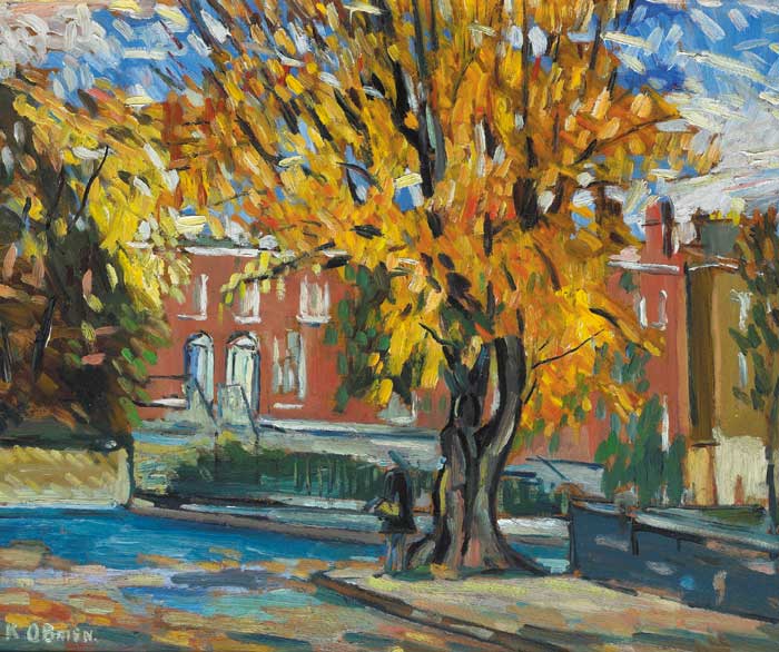 LEESON STREET FROM APPIAN WAY, DUBLIN by Kitty Wilmer O'Brien sold for 3,000 at Whyte's Auctions