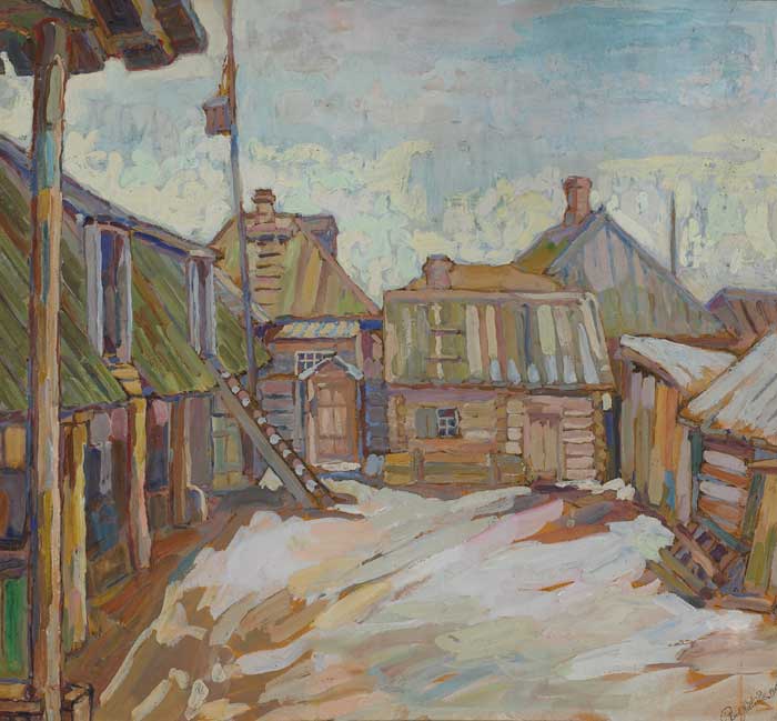 FARMYARD IN SNOW, 1916 by Paul Nietsche sold for 2,900 at Whyte's Auctions