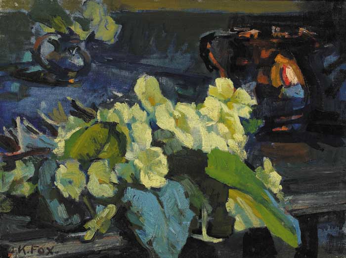 PRIMROSES, 1952 by Kathleen Fox sold for 1,900 at Whyte's Auctions