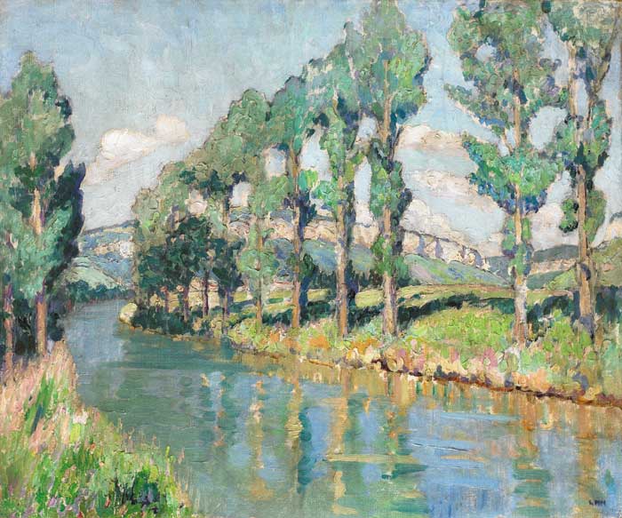 POPLARS IN THE JURA VALLEY by Letitia Marion Hamilton sold for 12,500 at Whyte's Auctions
