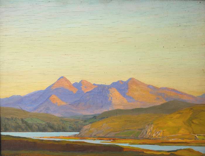 CARAGH LAKE, COUNTY KERRY by Edward Louis Lawrenson sold for 1,800 at Whyte's Auctions