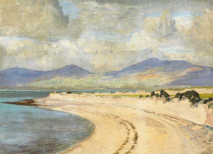 THE DINGLE PENINSULA FROM ROSSBEIGH, COUNTY KERRY by Edward Louis Lawrenson sold for 1,600 at Whyte's Auctions