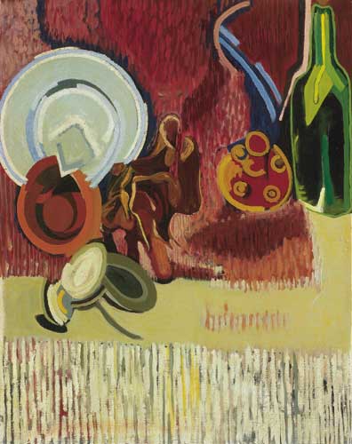 STILL LIFE WITH GREEN BOTTLE by May Guinness sold for 5,400 at Whyte's Auctions
