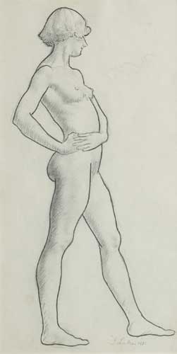 NUDE STUDY, 1930 by John Luke sold for 700 at Whyte's Auctions