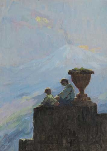 FIGURES RESTING, NAPLES by Eileen Murray sold for 1,000 at Whyte's Auctions
