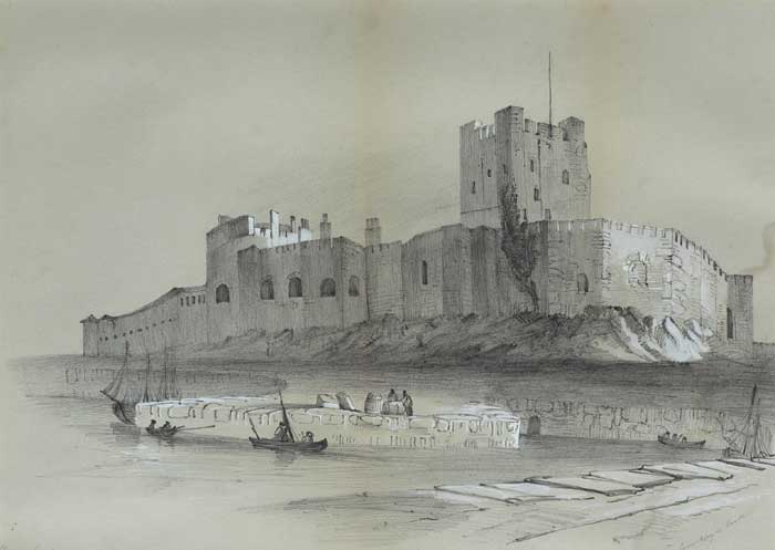 CARRICKFERGUS CASTLE, VIEW TOWARDS CARRICKFERGUS CASTLE and LOUGH SCENE CO. DONEGAL, 1852 (SET OF 3) by Eleanor Coulson sold for 180 at Whyte's Auctions