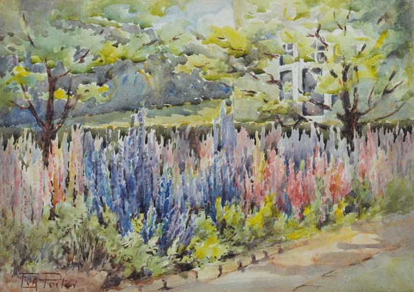 LUPIN GARDEN by Eva Porter sold for 120 at Whyte's Auctions