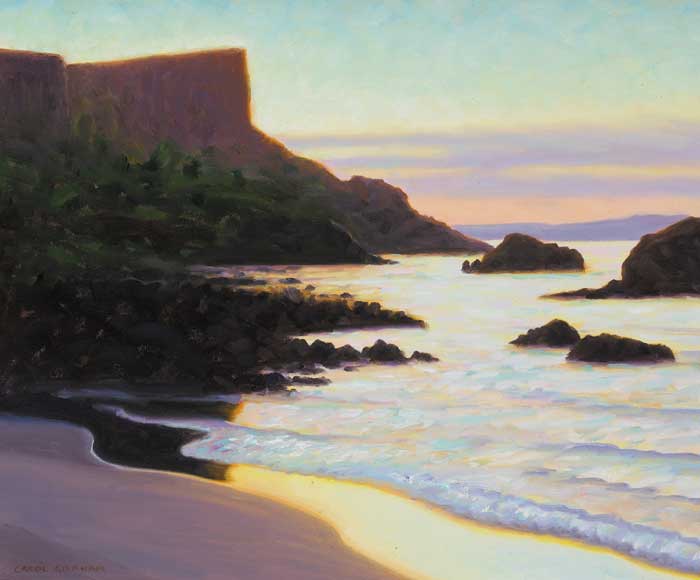 FAIRHEAD SUNSET by Carol Graham PPRUA (b.1951) at Whyte's Auctions