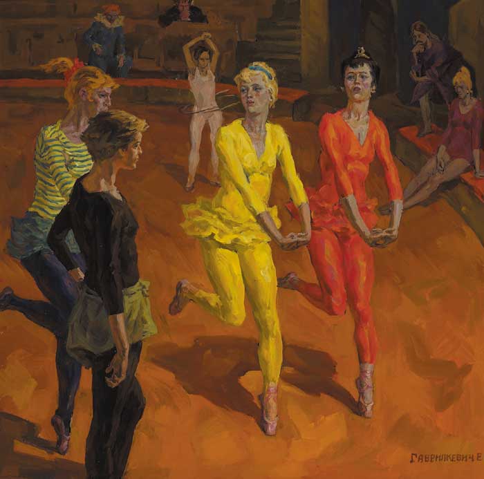 THE CIRCUS DANCE REHEARSAL by Yevgeny Gavrilkevich sold for 950 at Whyte's Auctions