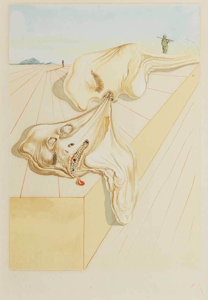 SURREALIST COMPOSITION NO. 40 by Salvador Dal sold for 320 at Whyte's Auctions