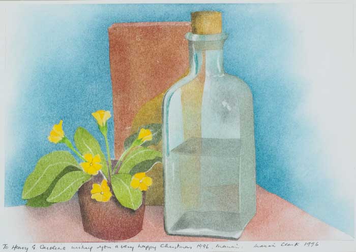 PRIMROSE AND GIN, 1996 by Marian Clarke de Monreal sold for 80 at Whyte's Auctions