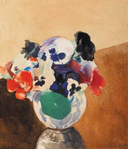 NASTURTIUMS AND PANSIES, 1930 by Moyra Barry sold for 500 at Whyte's Auctions
