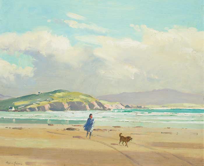 STORMY DAY, DOWNINGS, COUNTY DONEGAL, 1980 by Robert Taylor Carson sold for 3,000 at Whyte's Auctions