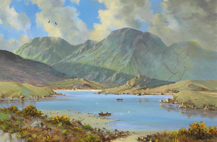 THE HILL LOUGH, NEAR OUGHTERARD, COUNTY GALWAY by David Anthony Overend sold for 750 at Whyte's Auctions