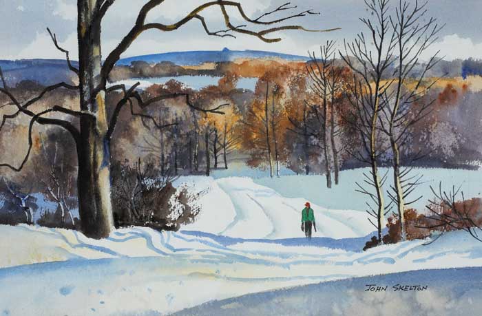 SNOWFALL IN DUBLIN MOUNTAINS by John Skelton sold for 3,000 at Whyte's Auctions