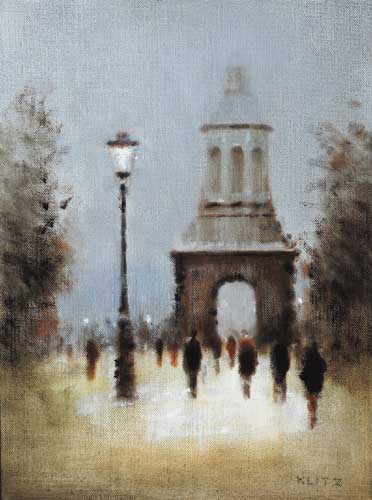 THE CAMPANILE, TRINITY COLLEGE DUBLIN by Anthony Robert Klitz sold for 1,400 at Whyte's Auctions