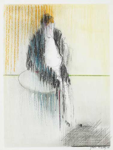 FIGURE IN INTERIOR, 1976 by John Kelly sold for 300 at Whyte's Auctions