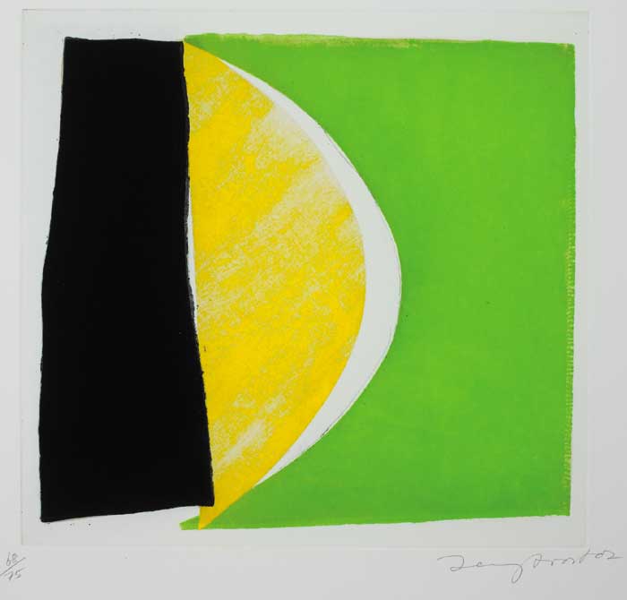 GREEN, YELLOW AND BLACK, 2002 by Sir Terry Frost sold for 600 at Whyte's Auctions