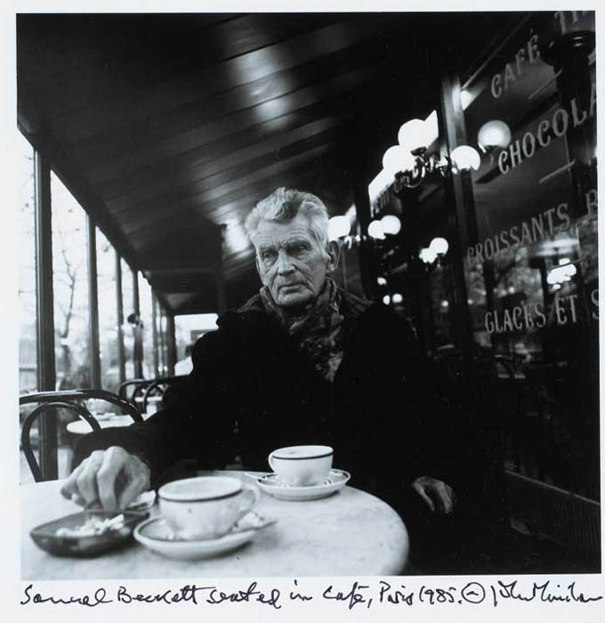 SAMUEL BECKETT SEATED IN CAFE, PARIS, 1985 by John Minihan sold for 400 at Whyte's Auctions