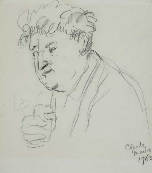 BRENDAN BEHAN, 1963 by Claude Marks sold for 2,100 at Whyte's Auctions