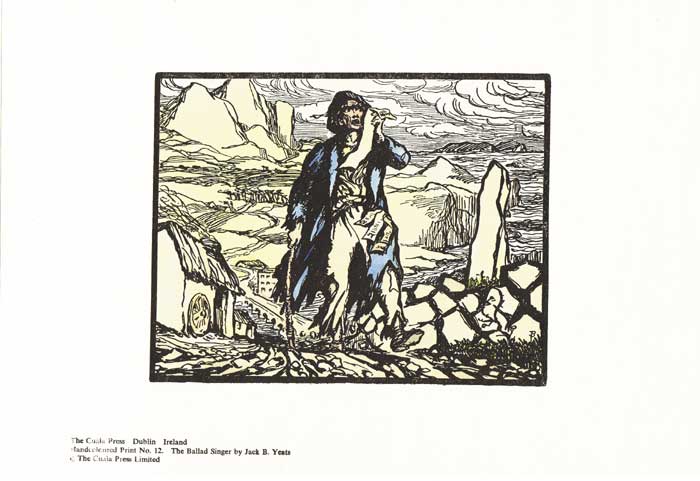 THE BALLAD SINGER, THE SHANACHIE AND OTHER CUALA PRESS PRINTS by Jack Butler Yeats sold for 850 at Whyte's Auctions